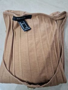 BROWN CROP TOP