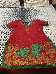 Sweet party wear embroidery heavy