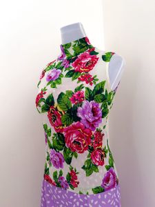 FLORAL MESH TOP