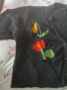 Embroidered Floral Top