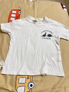 H&amp;M Blue Striped And Cream  Baby Tee -pack Of 2