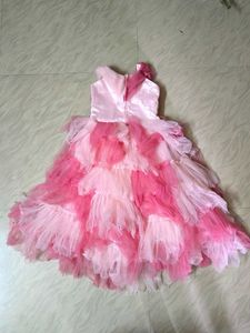 Pink Ruffle Tulle Dress