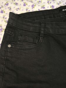 Zudio New Denim Black Shorts