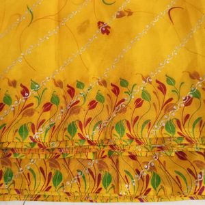 Beautiful Yellow Saree