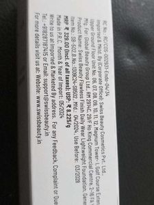 New Unused Swiss Beauty Lightweight Foundation