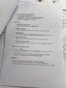 India’s International Trade Notes