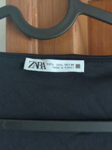 Zara Polyamide Square Neck Black Bodysuit MRP 1500