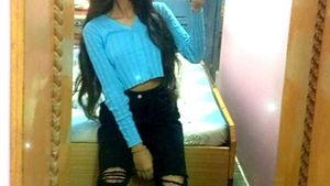 Full Sleeves Cyan Colour Top