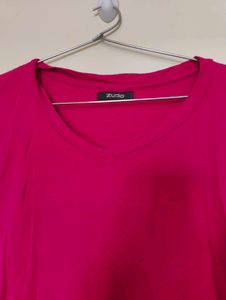 Zuda Pink V-Neck Tee