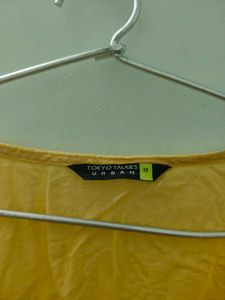 Yellow Button-Up Top