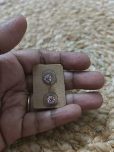 92.5 | Silver Cute Pink Stud Earrings South Scre