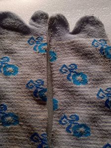 Floral Print Toe Socks