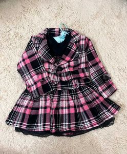 Pink Plaid Girls Outfit