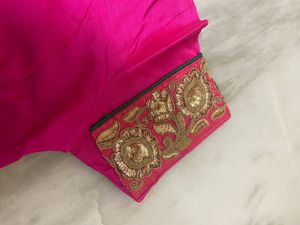 PURE SILK MAGENTA BLOUSE