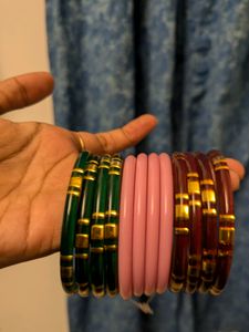 Cute Combo Of Plastic Bangles for Everyday Use