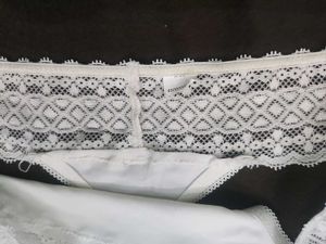 White Lace Thong Panty 🖤