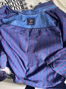 Striped Denim Shirt