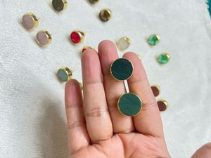 Beautiful Real Stone Stud Earring