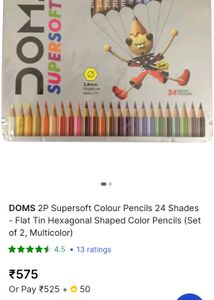 Domes Supersoft Color Pencil Set Of 24