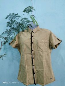 short-sleeve button-down