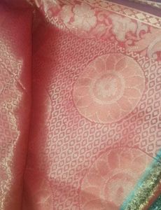 Elegant Pink &amp; Gold Saree