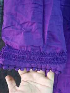 Purple Embroidered Kurta