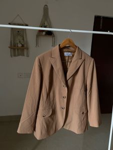 CLASSIC TAN BROWN TAILORED BLAZER