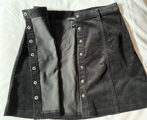 Forever 21 Corduroy Button-Front Mini Skirt