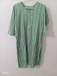 Sea Green Printed Kurta