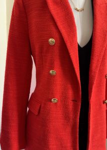 Red Tweed Blazer