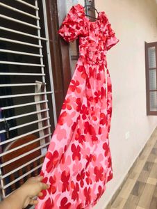 Floral Ruffle Maxi Dress