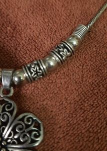 Silver Flower Pendant Necklace