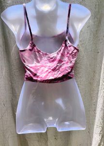 18137. Pink Marble Crop Top