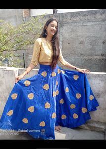 Beautiful Blue Lehga With Blouse