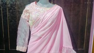 Trendy Frill Organza Saree🤩, From Instagram