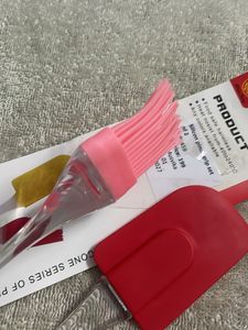 Silicone Non-Sticky Spatula and Oil Brush Reusable