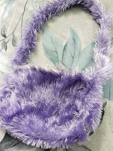 Hello Kitty Purple Fuzzy Bag
