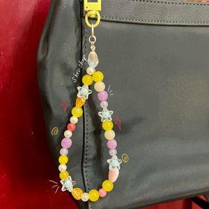 Beaded Star Handmade Bag Charm