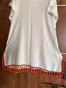 Tunic Kurti With Orange Tassel