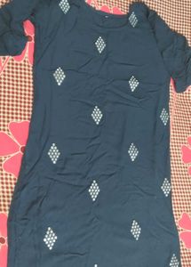 Navy Blue Kurti....