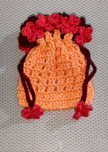 Crochet Flower Pouch