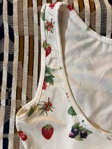 Newme (S) Fruit Print Dress (New)