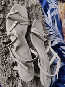 Westside ivory strappy heels