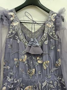 Elegant Purple Ethnic Gown