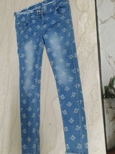 Dolce & Gabbana Blue Logo Jeans – Size 30