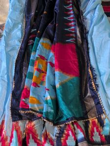 Beautiful sky blue combination lehanga