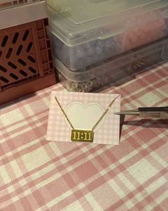 Anti Tarnish Gold 1111 Angel Wish Number Necklace