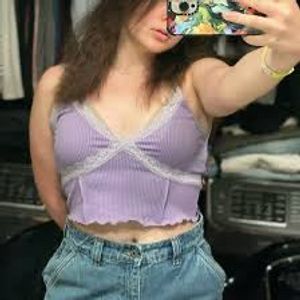 H&M XS lavender top