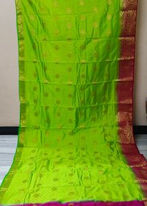 Brand New Pista Green Silk Saree