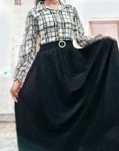 Checkered Long Maxi